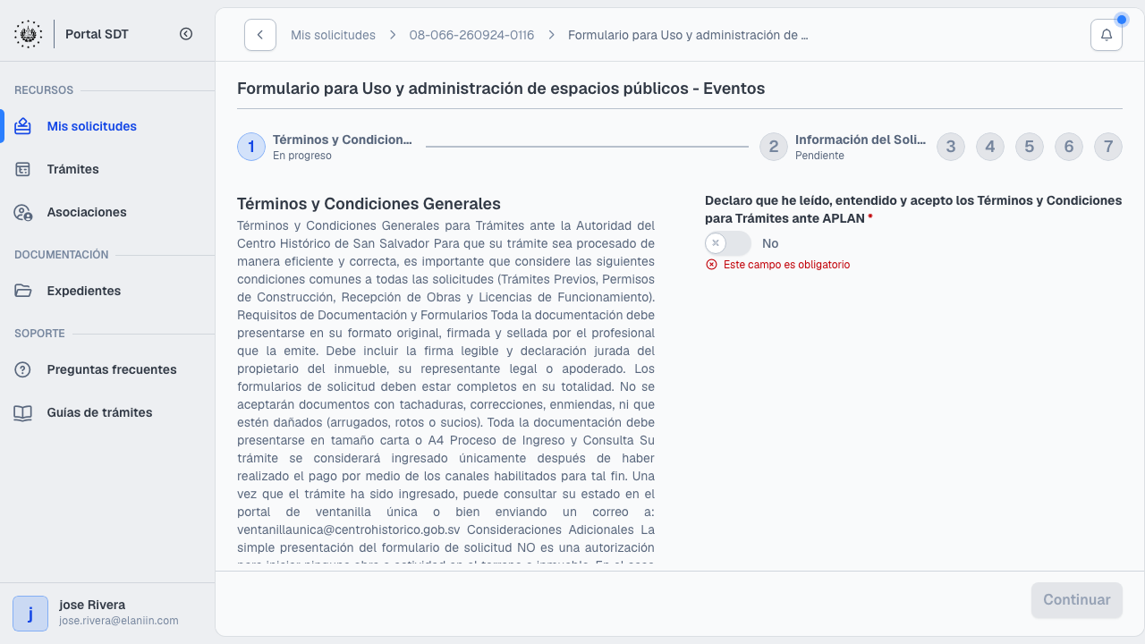 Eventos paso 1