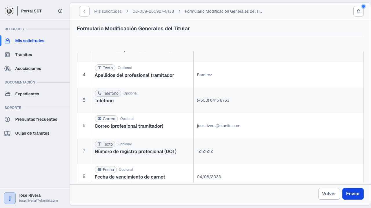 Modificación titular paso 4